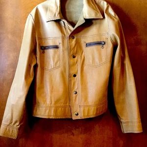 Vintage 1970’s reversible leather men’s jacket